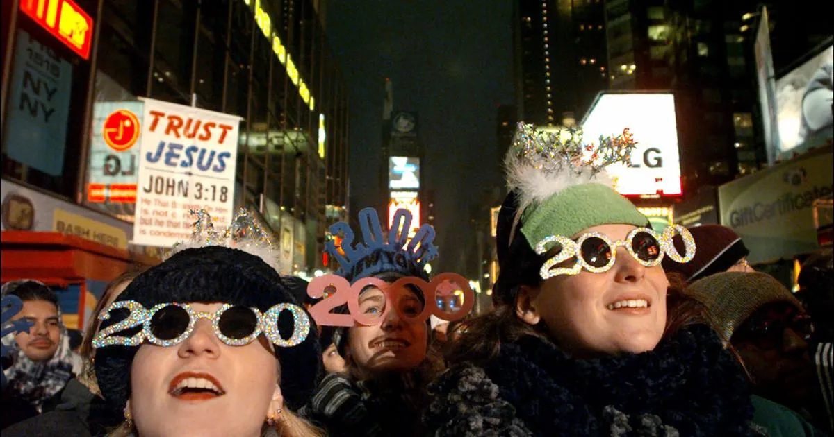 2000's New Year's Eve celebration.