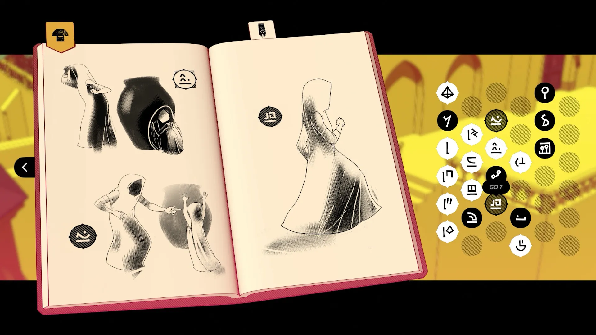 Chants of Sennaar’s pictorial journal.