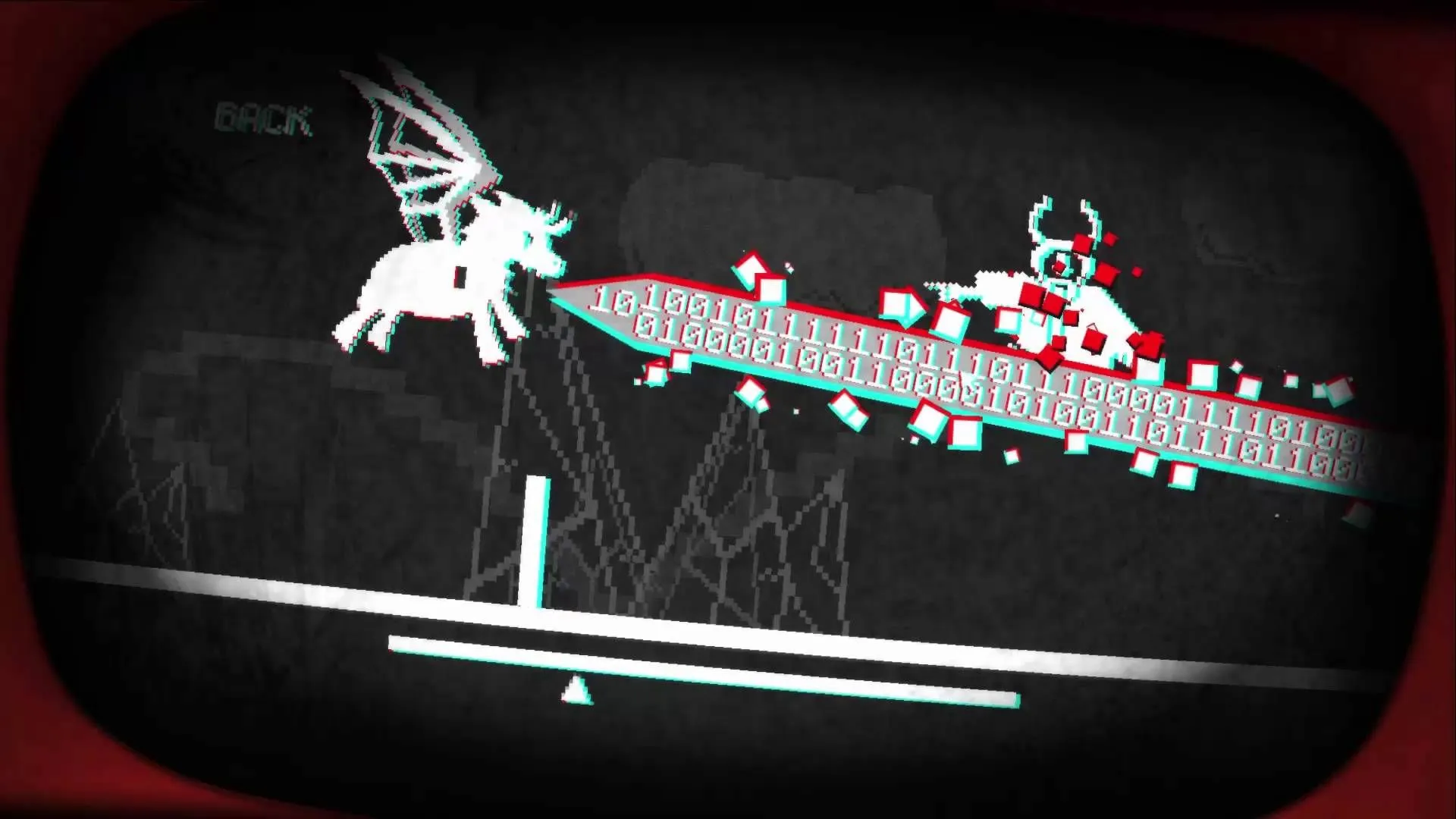 An in-game screenshot from Pony Island.